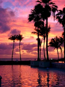 Sun rise in San Juan, Puerto Rico